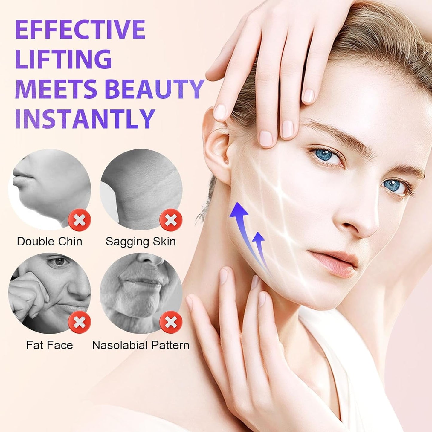 120Pcs Face Tape Face Lift Tape Invisible Lifting Invisible Instant Face Tape for Wrinkles Sagging Skin Double Chin