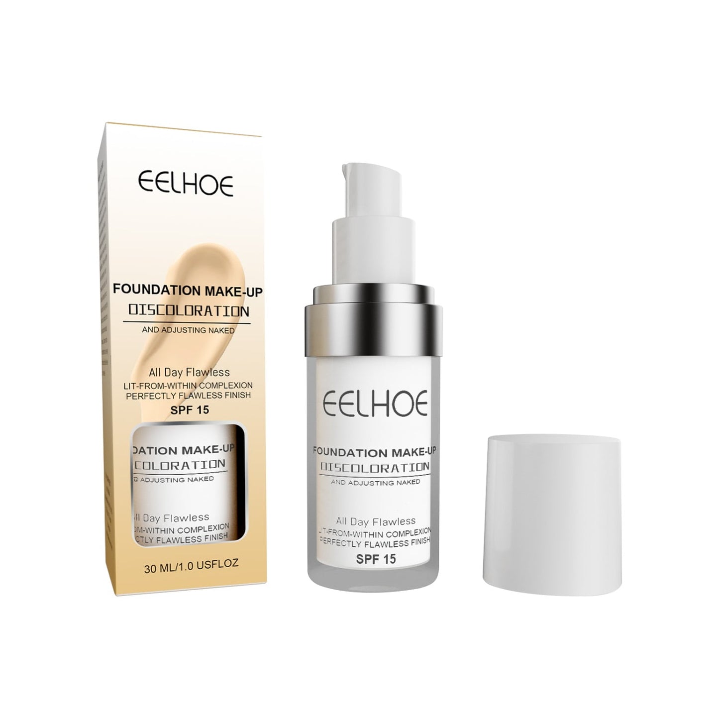 30ML Flawless Colour Changing Warm Skin Tone Foundation,Naturally Blends Moisturizing Foundation Makeup,Long Lasting Waterproof Poreless Liquid Foundation