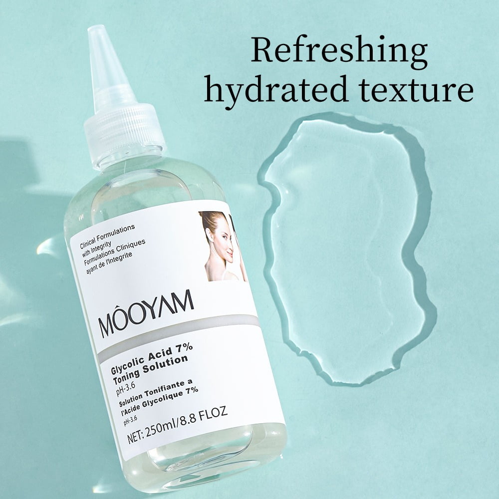 7% Glycolic Acid Exfoliating Toner Fruit Acid Toner Glycolic Acid Toner Moisturizing Toner 250mL
