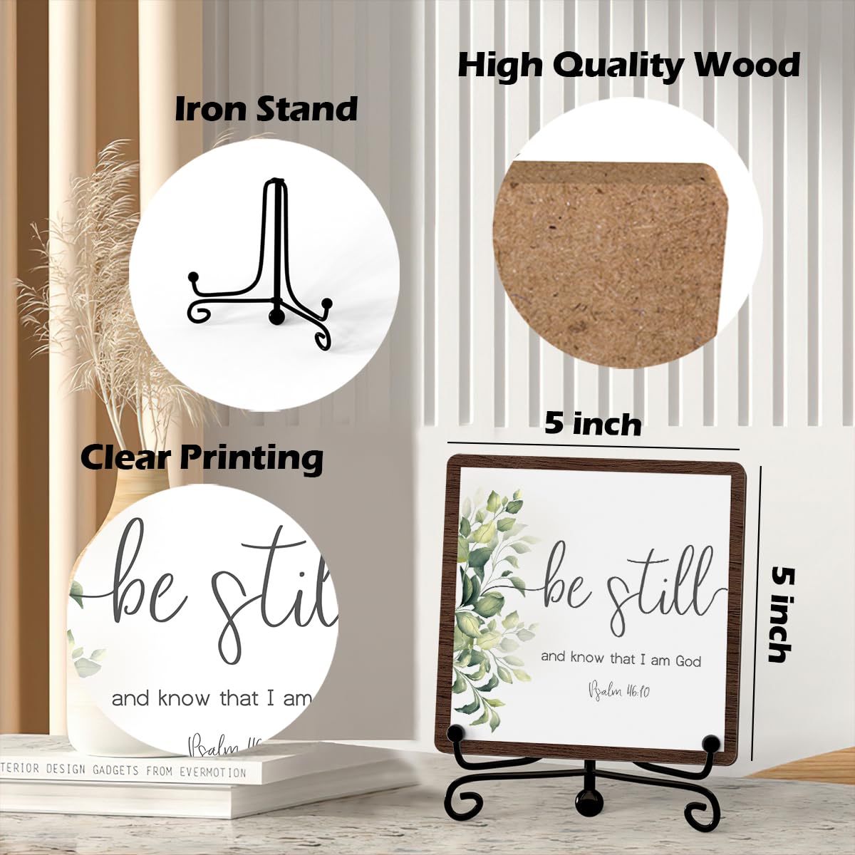 Inspirational Office Desk Decor, Dear God Thank You Sign, Desk Decorations For Office Home Living Room Classroom, Shelf Decor, Inspirational Christian Gifts, Wooden Plaque With Stand