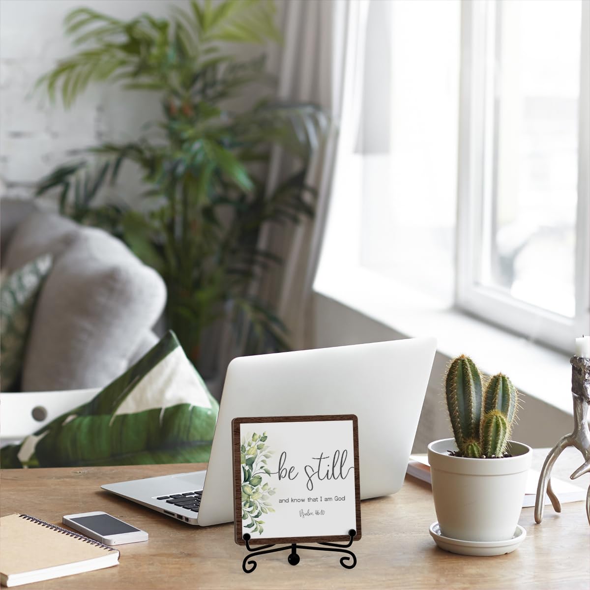 Inspirational Office Desk Decor, Dear God Thank You Sign, Desk Decorations For Office Home Living Room Classroom, Shelf Decor, Inspirational Christian Gifts, Wooden Plaque With Stand
