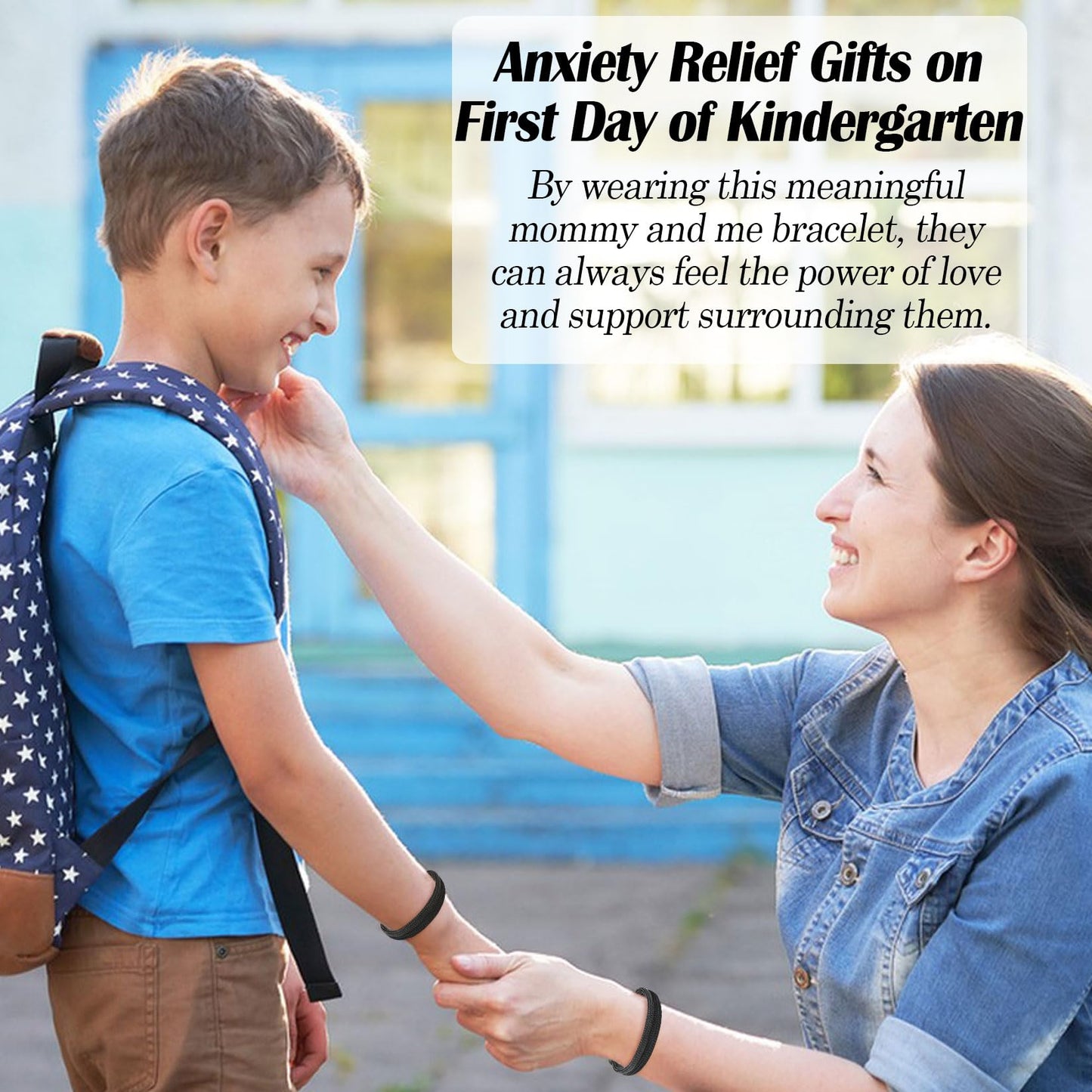First Day of School Gifts Mommy and Me Bracelets Mother Son Back to School Gifts