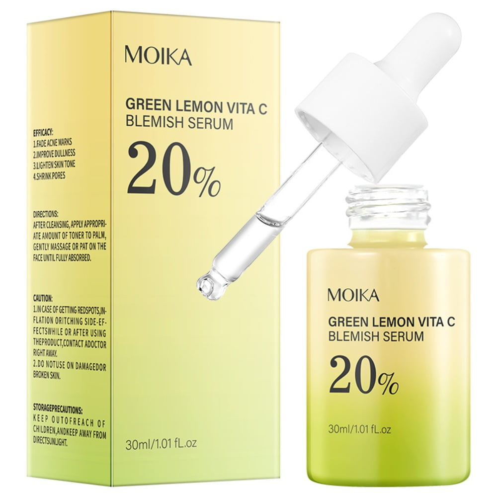 Green Lemon Vitamin C Serum with Vitamin E, Hyaluronic & Ferulic Acid 1.1 fl.oz / 30ml