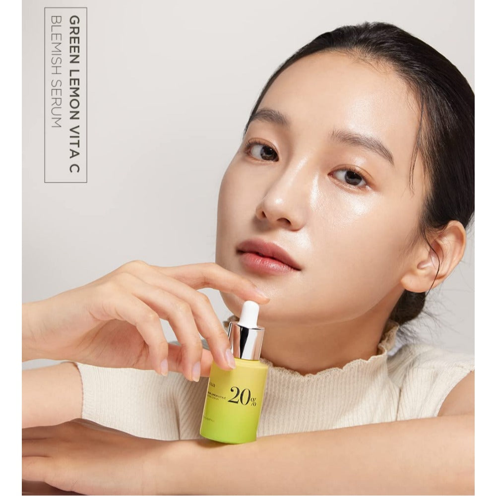 Green Lemon Vitamin C Serum with Vitamin E, Hyaluronic & Ferulic Acid 1.1 fl.oz / 30ml
