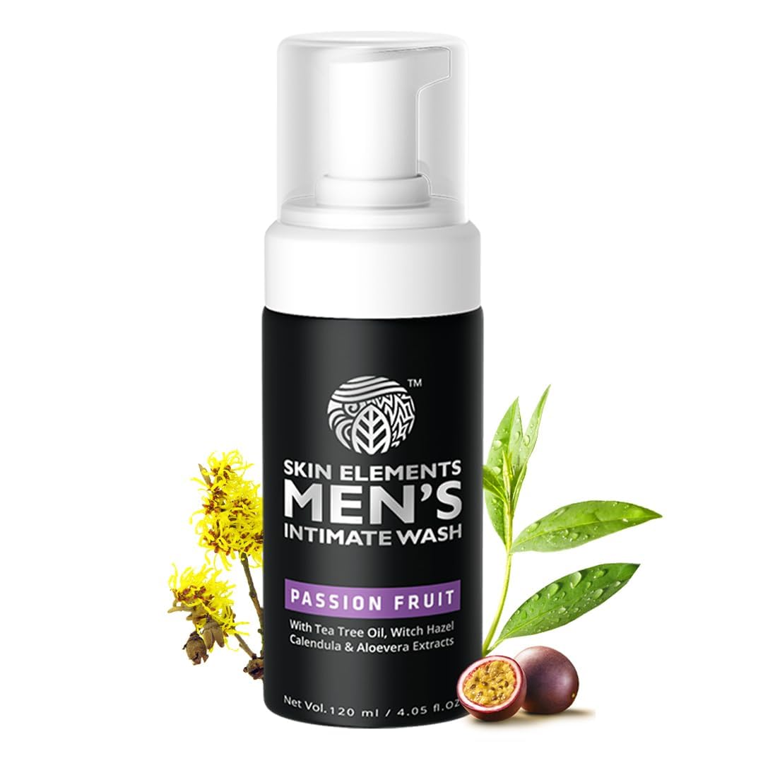 Intimate Wash for Men | pH Balanced Foaming Wash with Tea Tree Oil & Aloe Vera | Soothes, Refreshes & Maintains Hygiene | 4.05 fl. oz. |