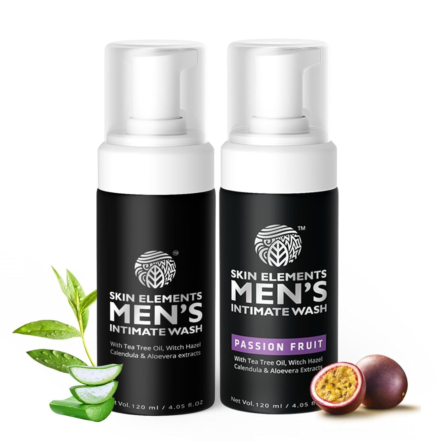 Intimate Wash for Men | pH Balanced Foaming Wash with Tea Tree Oil & Aloe Vera | Soothes, Refreshes & Maintains Hygiene | 4.05 fl. oz. |