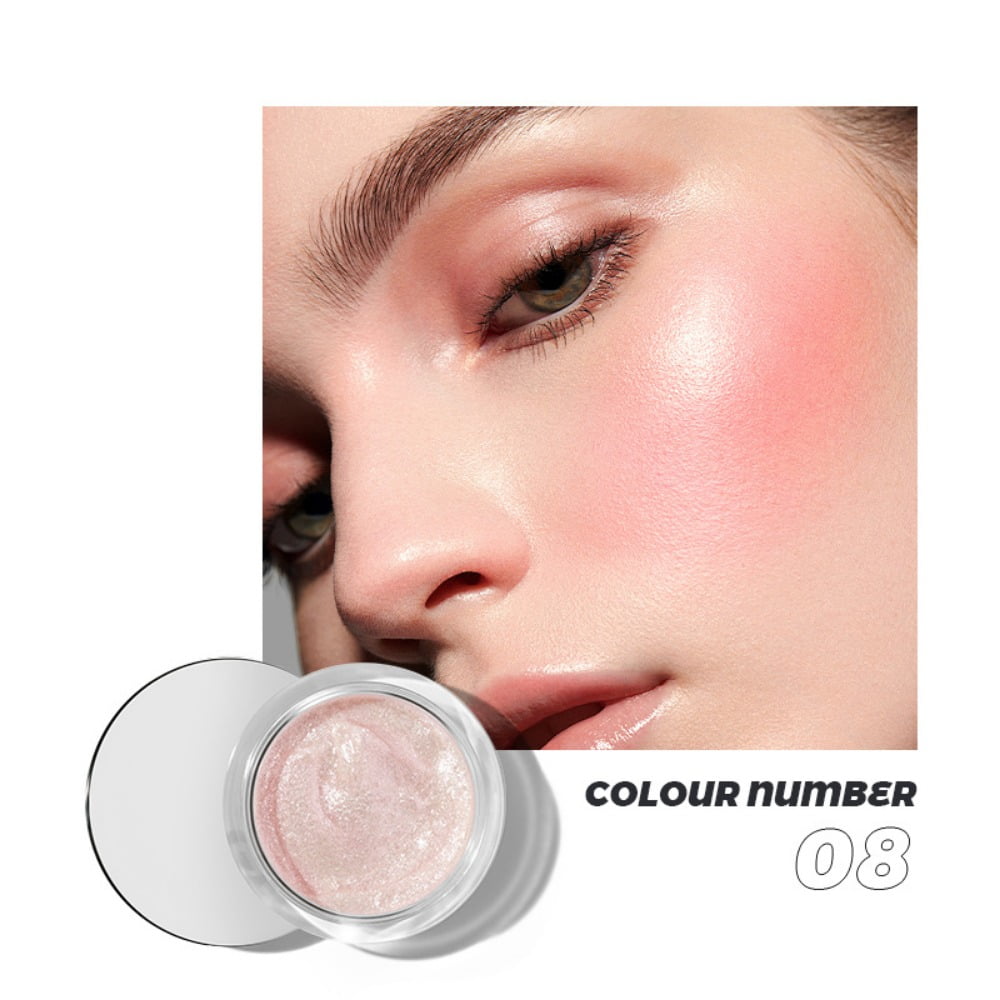 Blush Glow Lipstick Blush Cream Cheeks Lips Eyes 3 in 1 Makeup Highlights Blend Colors for Lasting