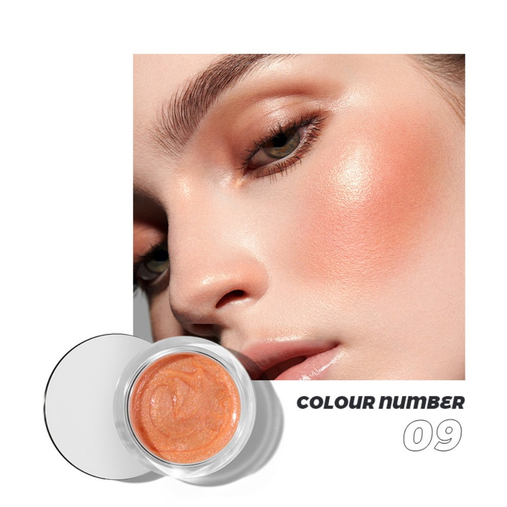 Blush Glow Lipstick Blush Cream Cheeks Lips Eyes 3 in 1 Makeup Highlights Blend Colors for Lasting