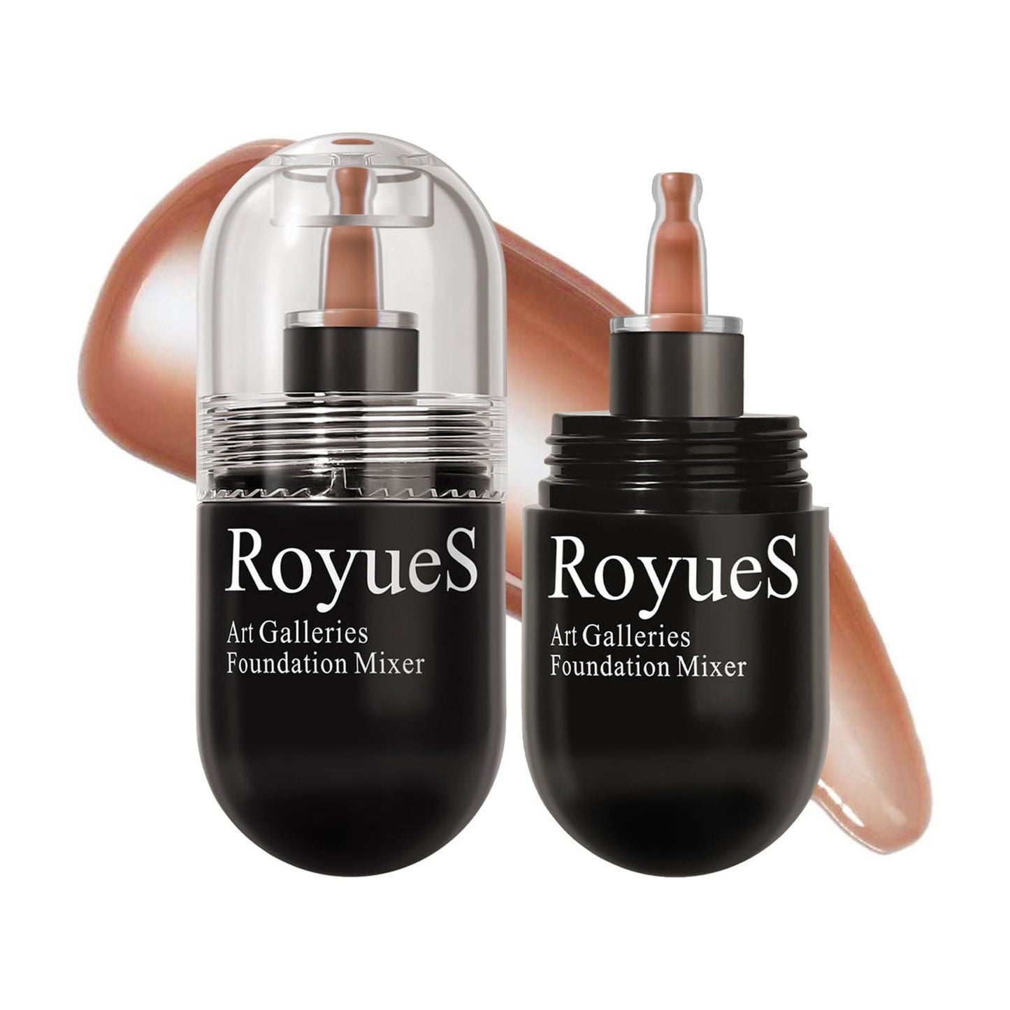 Color Toner Liquid Tanning Foundation and Light Powder Toner with Warm and Cold Color 20ml/0.6fl Oz