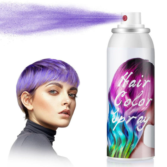 Gray Hair Spray Color ONE-TIME USE Colors for Crazy Hair Day Temporary Hair Dye Spray for Christmas Party - 1-Day Washable, 100ML