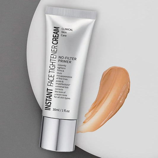 Instant Face Tightener No-Filter Primer - Blurring Skin Tightener Makeup for All Skin Types - 1 Fl. Oz