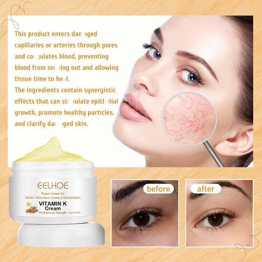 Vitamin K Cream Suitable for Legs and Face, Suitable for All Skin Types, Deeply Nourishing and Moisturizing